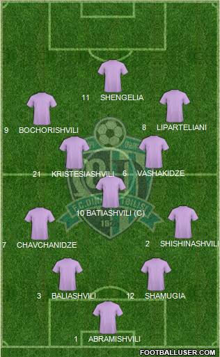 Dinamo Tbilisi Formation 2013