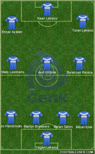 K Racing Club Genk Formation 2013