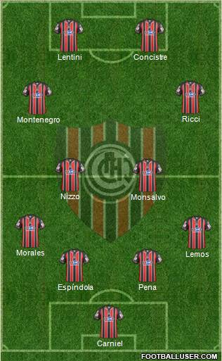 Chacarita Juniors Formation 2013