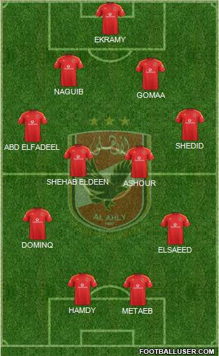 Al-Ahly Sporting Club Formation 2013