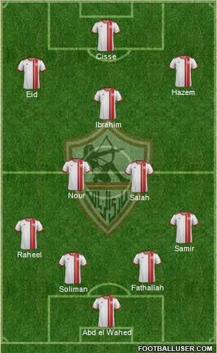 Zamalek Sporting Club Formation 2013