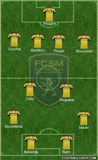 FC Sochaux-Montbéliard Formation 2013