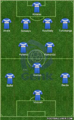 K Racing Club Genk Formation 2013