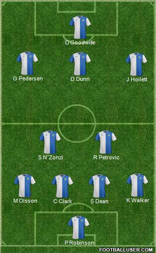 Blackburn Rovers Formation 2013