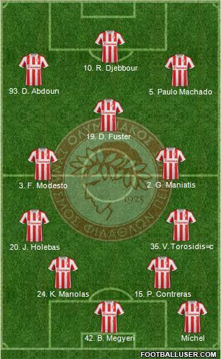 Olympiakos SF Piraeus Formation 2013