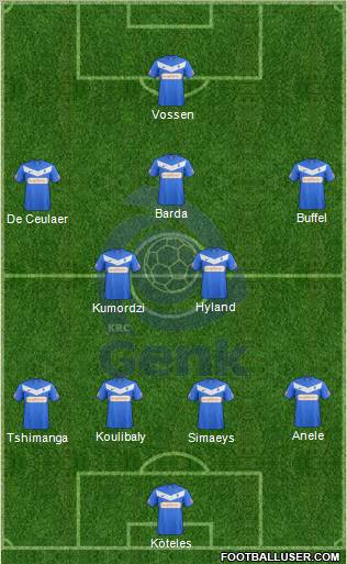 K Racing Club Genk Formation 2013