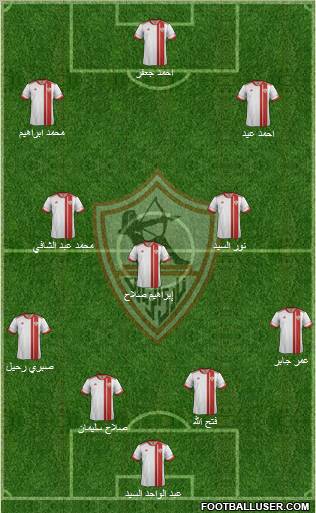 Zamalek Sporting Club Formation 2013