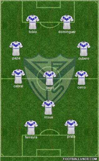 Vélez Sarsfield Formation 2013