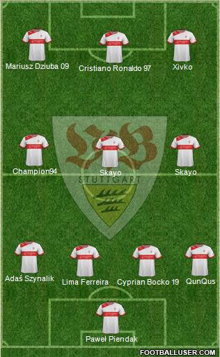 VfB Stuttgart Formation 2013