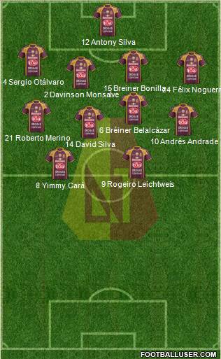 CC Deportes Tolima Formation 2013