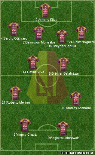 CC Deportes Tolima Formation 2013