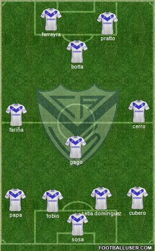 Vélez Sarsfield Formation 2013