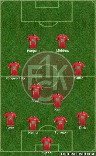 1.FC Kaiserslautern Formation 2013