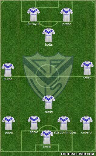 Vélez Sarsfield Formation 2013