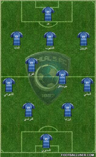 Al-Hilal (KSA) Formation 2013