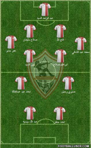 Zamalek Sporting Club Formation 2013