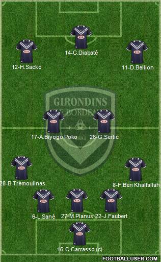 FC Girondins de Bordeaux Formation 2013