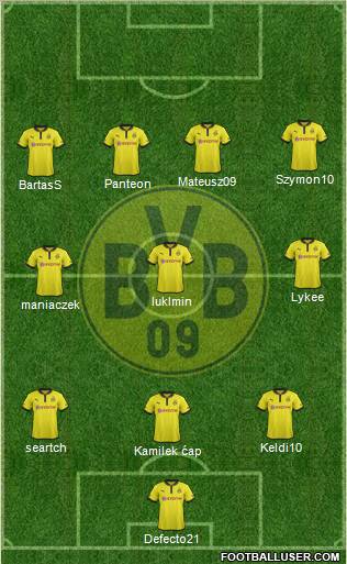 Borussia Dortmund Formation 2013