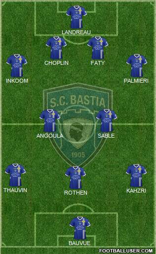 Sporting Club Bastia Formation 2013