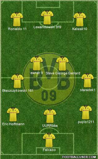 Borussia Dortmund Formation 2013