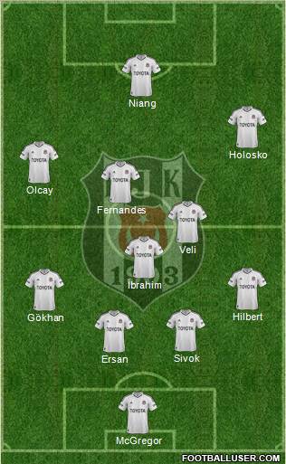 Besiktas JK Formation 2013