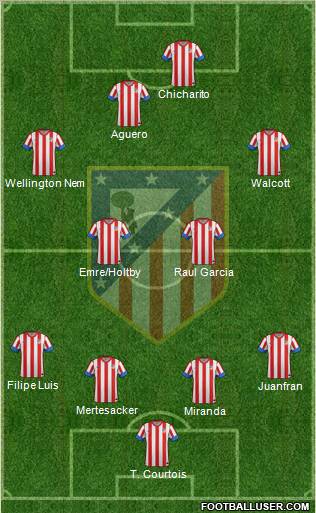 C. Atlético Madrid S.A.D. Formation 2013