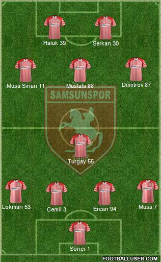 Samsunspor Formation 2013