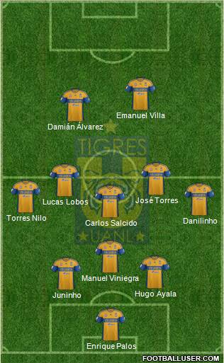 Club Universitario de Nuevo León Formation 2013