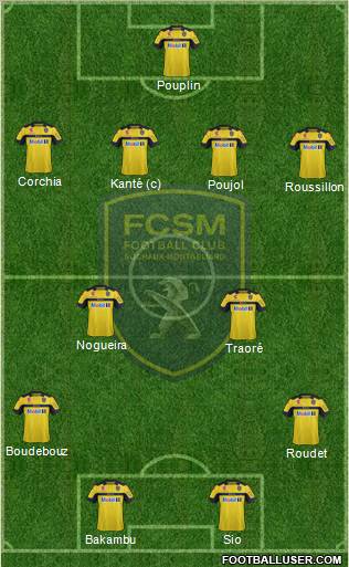 FC Sochaux-Montbéliard Formation 2013