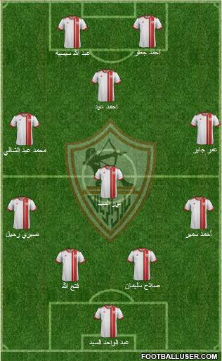 Zamalek Sporting Club Formation 2013