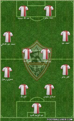 Zamalek Sporting Club Formation 2013