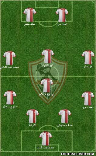 Zamalek Sporting Club Formation 2013