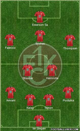 1.FC Kaiserslautern Formation 2013