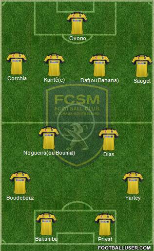 FC Sochaux-Montbéliard Formation 2013