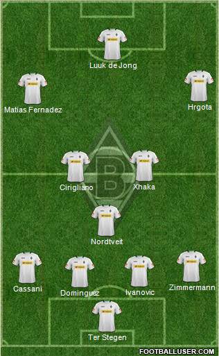 Borussia Mönchengladbach Formation 2013