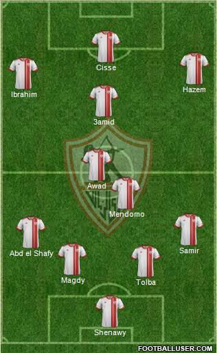 Zamalek Sporting Club Formation 2013