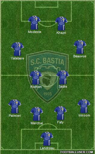 Sporting Club Bastia Formation 2013