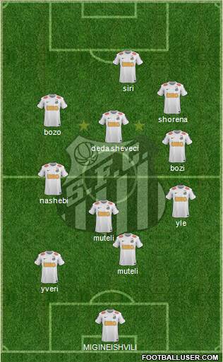 Santos FC Formation 2013