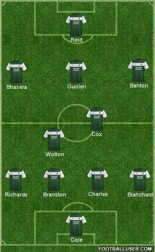 Plymouth Argyle Formation 2013