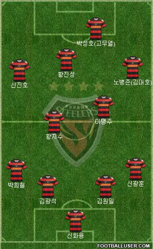 Pohang Steelers Formation 2013