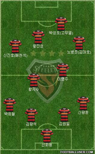 Pohang Steelers Formation 2013