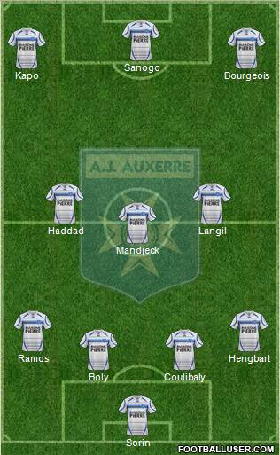 A.J. Auxerre Formation 2013