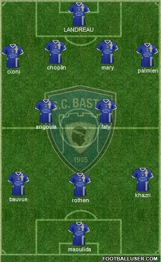 Sporting Club Bastia Formation 2013