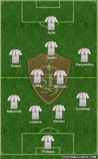 Stade Brestois 29 Formation 2013