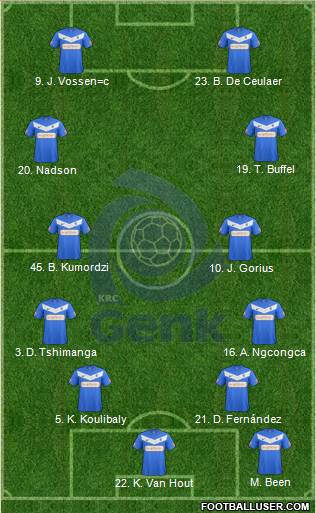 K Racing Club Genk Formation 2013