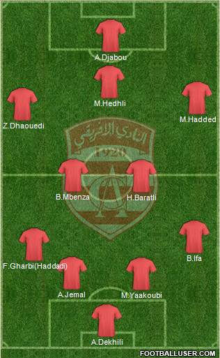 Club Africain Tunis Formation 2013