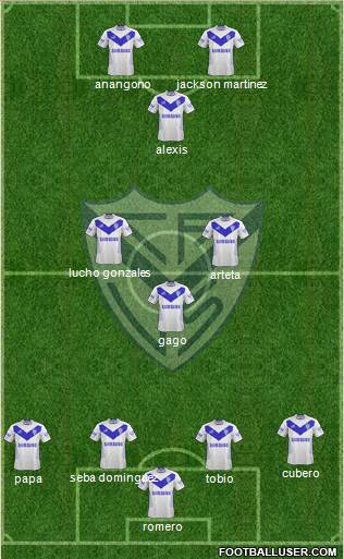 Vélez Sarsfield Formation 2013