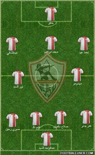 Zamalek Sporting Club Formation 2013