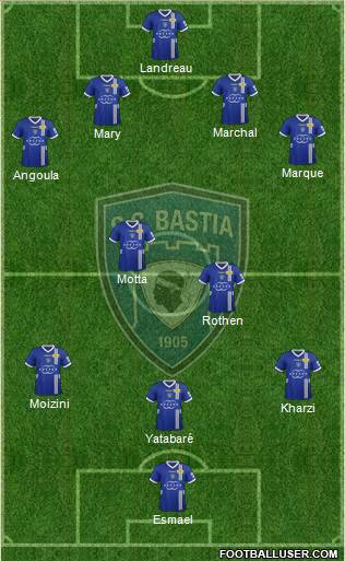 Sporting Club Bastia Formation 2013