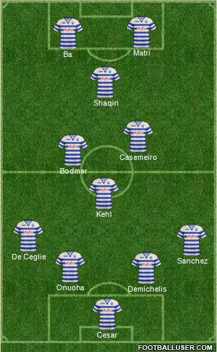 Queens Park Rangers Formation 2013